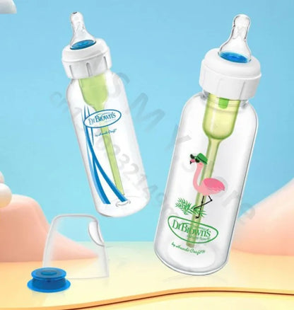Dr. Brown's newborn baby bottle with valve / anti-colic /250ML PP bottle /250ML Glass bottle/Special bottles for hare-lip babies - ZOOMNSTORE