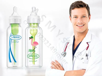 Dr. Brown's newborn baby bottle with valve / anti-colic /250ML PP bottle /250ML Glass bottle/Special bottles for hare-lip babies - ZOOMNSTORE