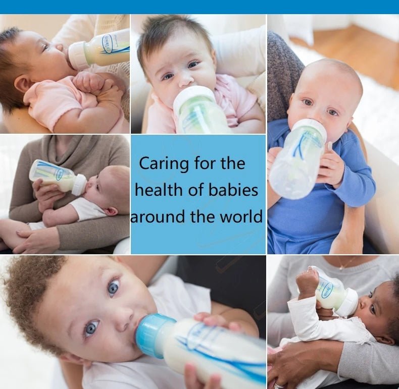 Dr. Brown's newborn baby bottle with valve / anti-colic /250ML PP bottle /250ML Glass bottle/Special bottles for hare-lip babies - ZOOMNSTORE