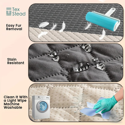 Anti-Leak Non-Slip Dog Bed Cover - Pet Blanket  Sofa Protector for Cats and Dogs - ZOOMNSTORE