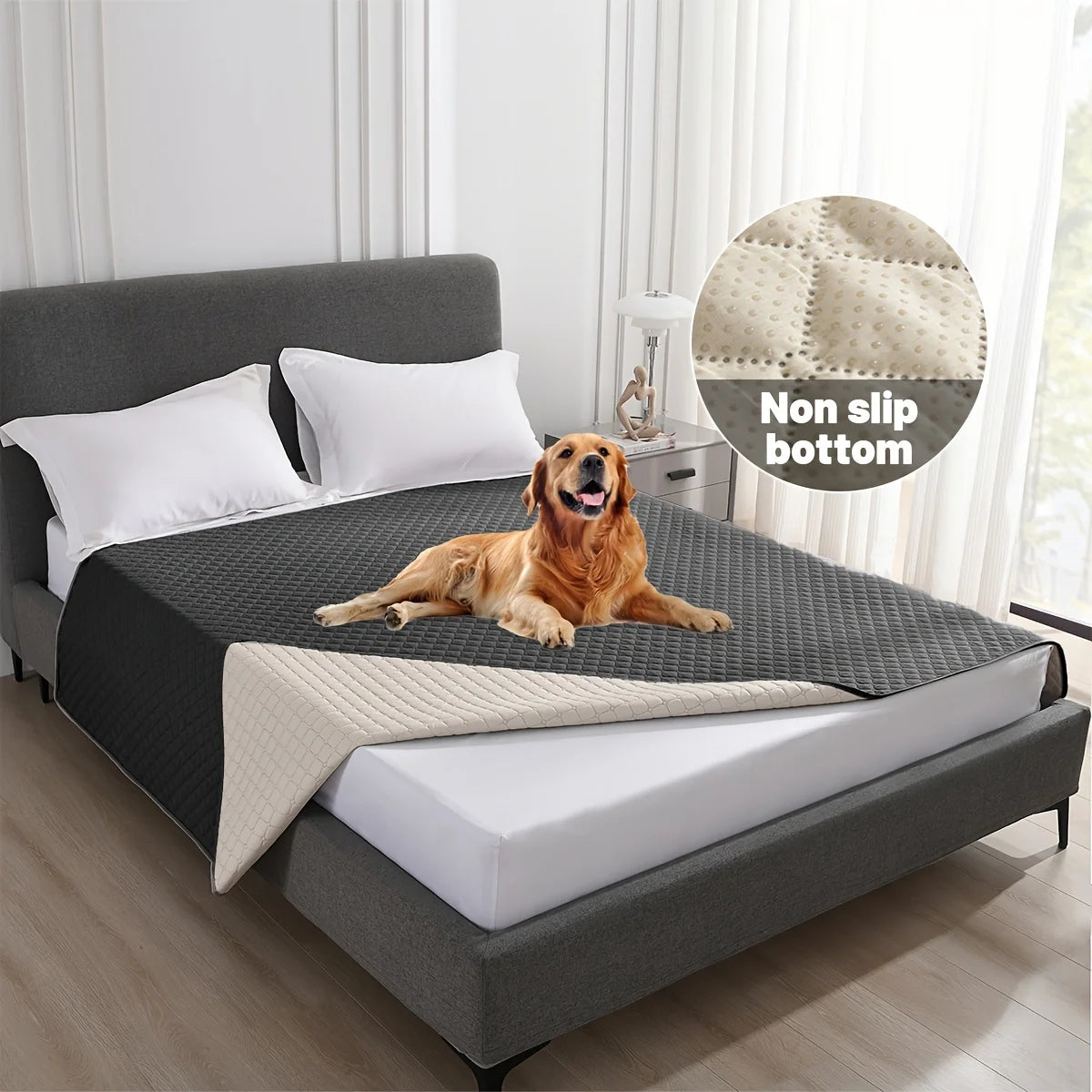 Anti-Leak Non-Slip Dog Bed Cover - Pet Blanket  Sofa Protector for Cats and Dogs - ZOOMNSTORE