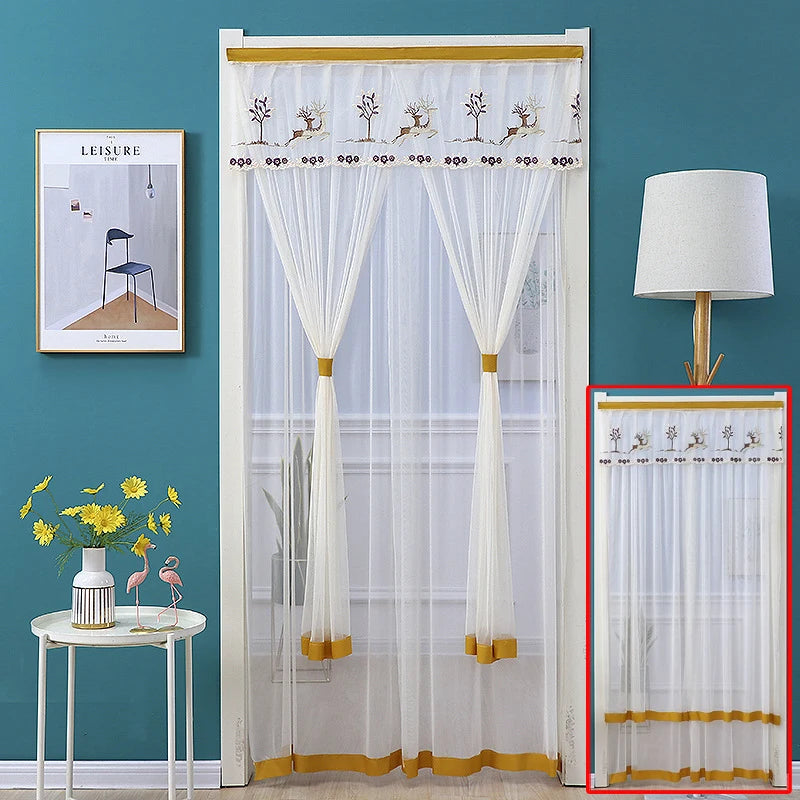 Anti Mosquito Door Curtain - Double Layer Lace Fabric Mosquito Net Screen - ZOOMNSTORE