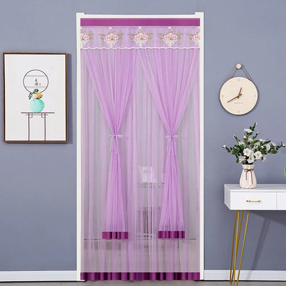 Anti Mosquito Door Curtain - Double Layer Lace Fabric Mosquito Net Screen - ZOOMNSTORE