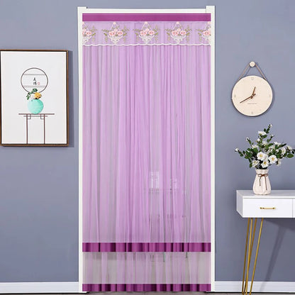 Anti Mosquito Door Curtain - Double Layer Lace Fabric Mosquito Net Screen - ZOOMNSTORE