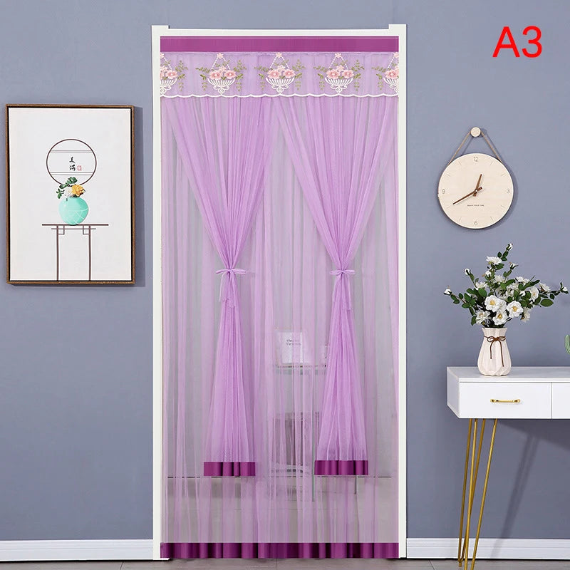 Anti Mosquito Door Curtain - Double Layer Lace Fabric Mosquito Net Screen - ZOOMNSTORE