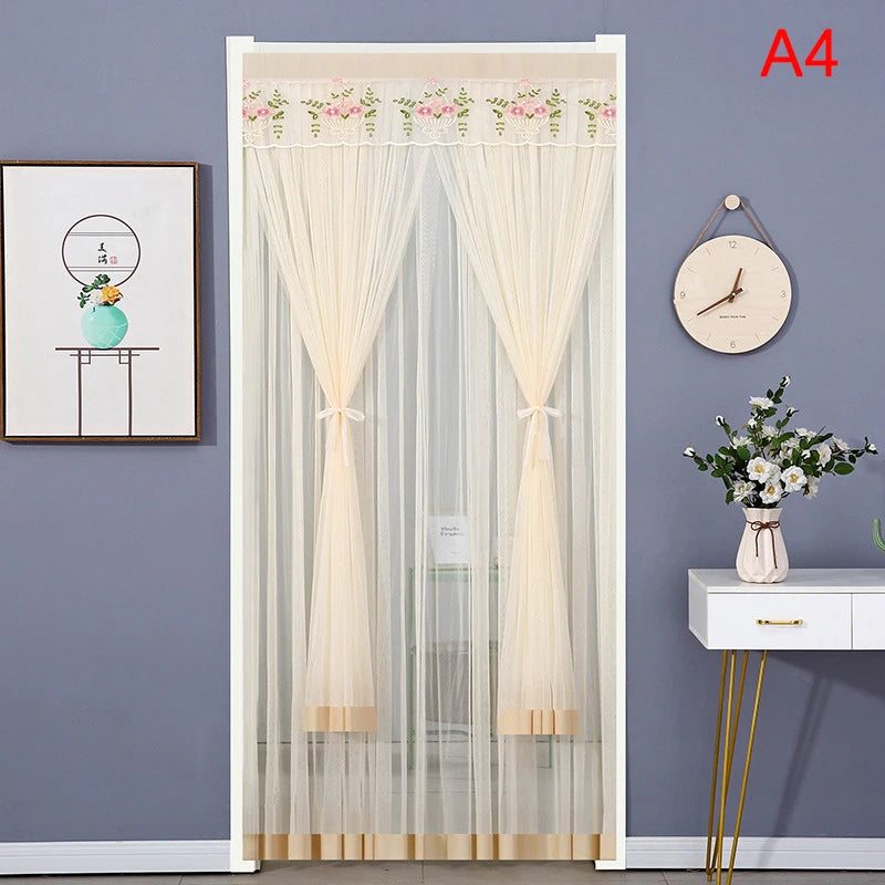 Anti Mosquito Door Curtain - Double Layer Lace Fabric Mosquito Net Screen - ZOOMNSTORE