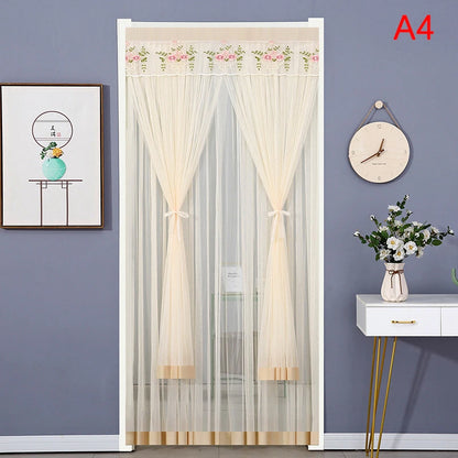Anti Mosquito Door Curtain - Double Layer Lace Fabric Mosquito Net Screen - ZOOMNSTORE