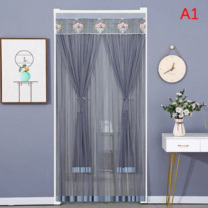 Anti Mosquito Door Curtain - Double Layer Lace Fabric Mosquito Net Screen - ZOOMNSTORE