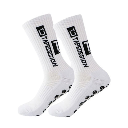 Anti Slip Football Socks - Mid Calf Non Slip Soccer Socks for Men Women | Grip - ZOOMNSTORE