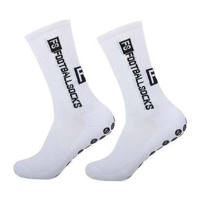 Anti Slip Football Socks - Mid Calf Non Slip Soccer Socks for Men Women | Grip - ZOOMNSTORE