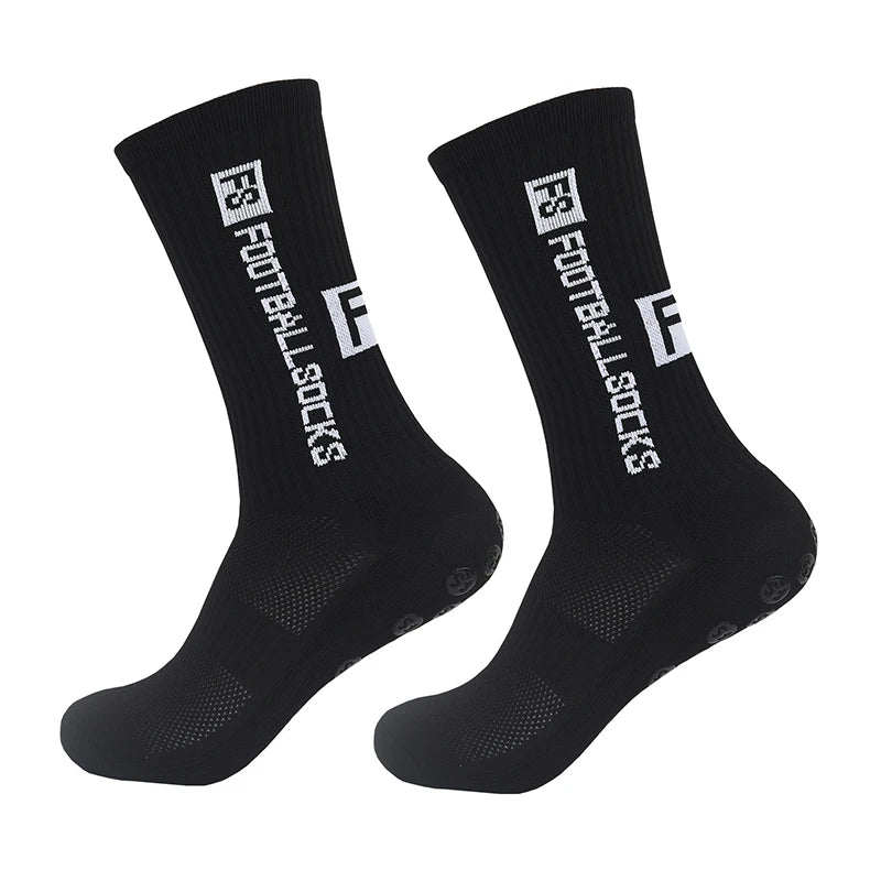 Anti Slip Football Socks - Mid Calf Non Slip Soccer Socks for Men Women | Grip - ZOOMNSTORE