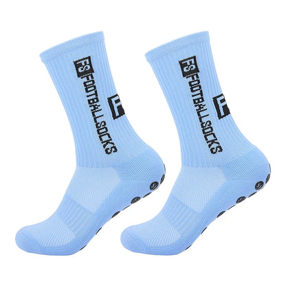 Anti Slip Football Socks - Mid Calf Non Slip Soccer Socks for Men Women | Grip - ZOOMNSTORE
