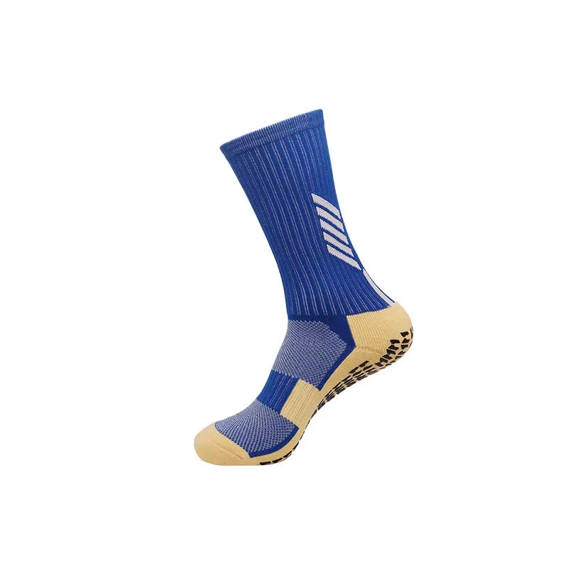 Anti Slip Football Socks - Professional Soccer Grip Medium Tube Cotton Socks For Men & Children - ZOOMNSTORE
