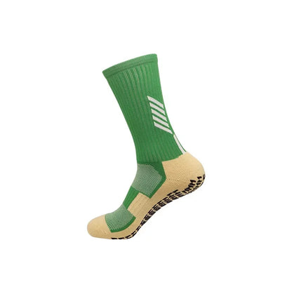 Anti Slip Football Socks - Professional Soccer Grip Medium Tube Cotton Socks For Men & Children - ZOOMNSTORE
