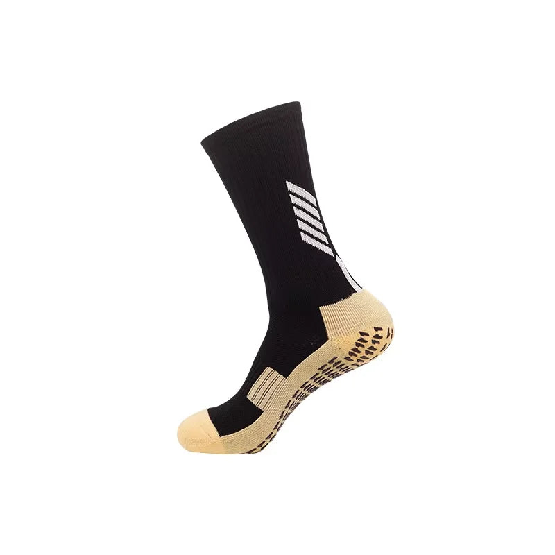 Anti Slip Football Socks - Professional Soccer Grip Medium Tube Cotton Socks For Men & Children - ZOOMNSTORE