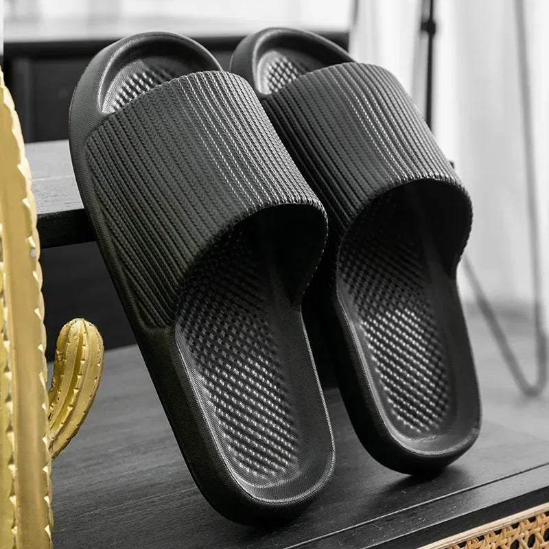 Comfortable Anti-Slip EVA Sandals - Thick Sole Home Slippers  Bathroom Flip-Flops - ZOOMNSTORE