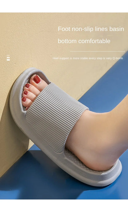 Comfortable Anti-Slip EVA Sandals - Thick Sole Home Slippers  Bathroom Flip-Flops - ZOOMNSTORE