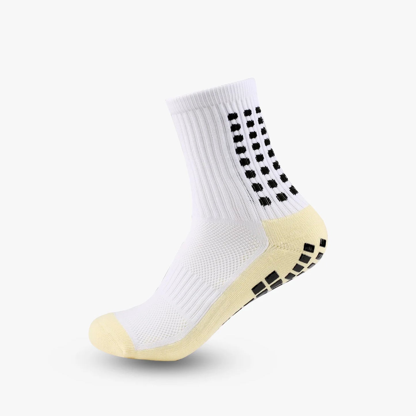 Anti Slip Soccer Socks - Breathable Outdoor Sport Grip Cotton Spandex Crew Socks - ZOOMNSTORE