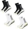 Anti Slip Soccer Socks - Breathable Outdoor Sport Grip Cotton Spandex Crew Socks - ZOOMNSTORE