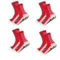 Anti Slip Soccer Socks - Breathable Outdoor Sport Grip Cotton Spandex Crew Socks - ZOOMNSTORE