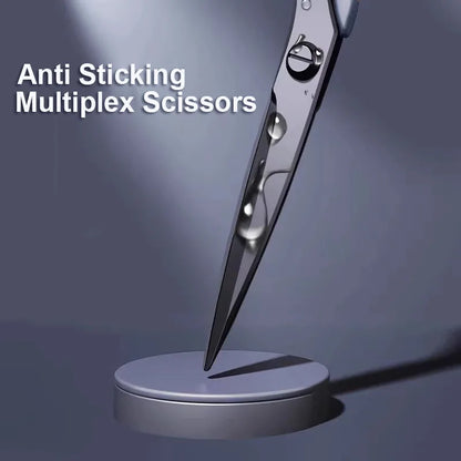 Deli 175mm Anti Stick Scissors Stationery Office Student DIY Hand Craft School Home Artistic paper Cutter Cutting Knife Tool - ZOOMNSTORE