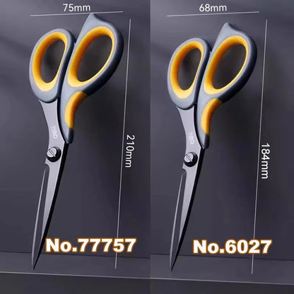 Deli 175mm Anti Stick Scissors Stationery Office Student DIY Hand Craft School Home Artistic paper Cutter Cutting Knife Tool - ZOOMNSTORE
