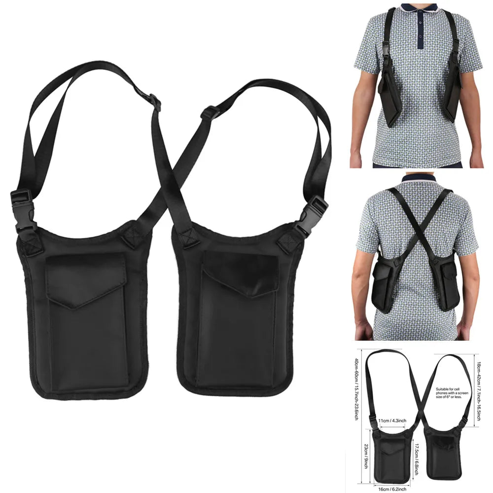 Anti-Theft Shoulder Holster – Hidden Underarm Wallet With Adjustable Strap, Compact Travel Bag - ZOOMNSTORE