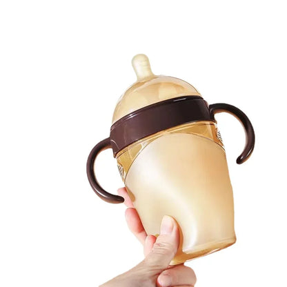 Baby Bottle 250/150ml Silver Nanoparticle Antibacterial Baby Silicone Bottle Baby Weaning Anti Suffocation Nipple Bottle - ZOOMNSTORE