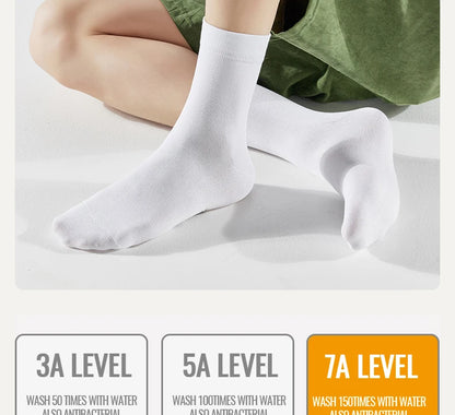 Antibacterial Bamboo Socks – Men’s Business Dress Socks, Thin Deodorant Crew, 5-Pack - ZOOMNSTORE