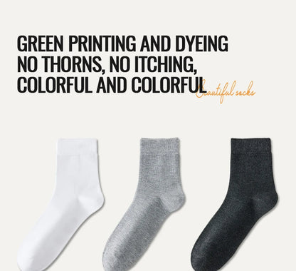 Antibacterial Bamboo Socks – Men’s Business Dress Socks, Thin Deodorant Crew, 5-Pack - ZOOMNSTORE