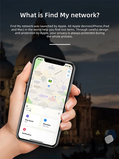 Apple GPS Tracker - Bluetooth Pet Tracker & Smart Locator Tag for Dogs Cats - ZOOMNSTORE