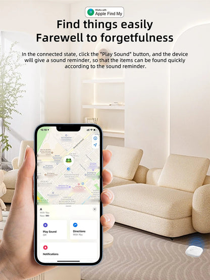 Apple GPS Tracker - Bluetooth Pet Tracker & Smart Locator Tag for Dogs Cats - ZOOMNSTORE