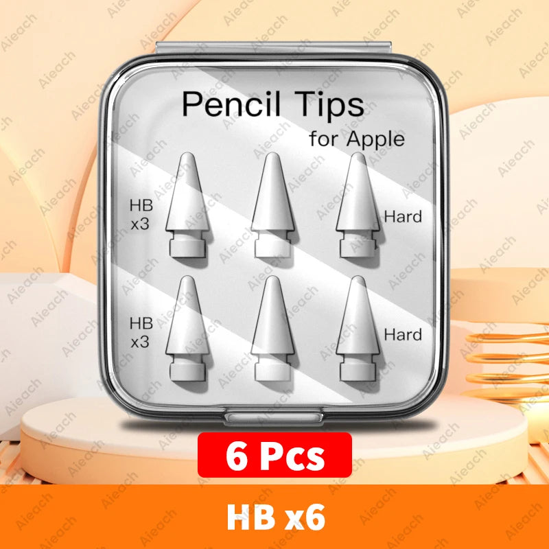 Apple Pencil Nib Replacement Tips - Metal  POM Wear-Resistant 2B Soft  HB Hard - ZOOMNSTORE