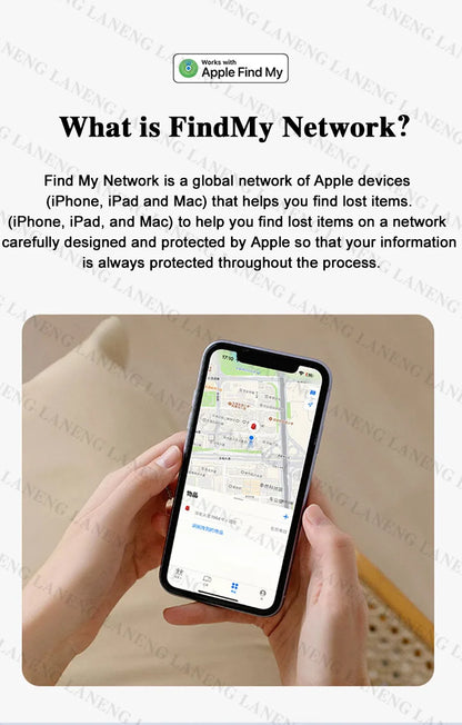 Apple Tracker GPS - Waterproof IP67 Smart Locator With Long Battery Life & Replaceable Lithium Battery - ZOOMNSTORE