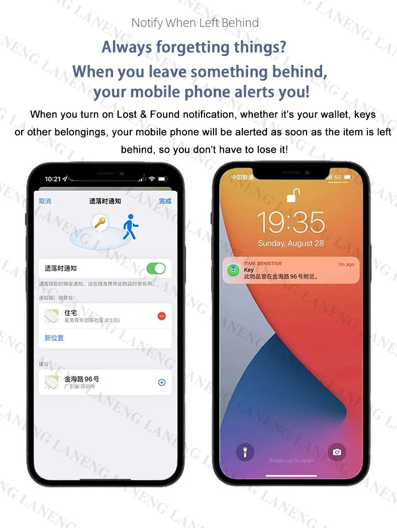 Apple Tracker GPS - Waterproof IP67 Smart Locator With Long Battery Life & Replaceable Lithium Battery - ZOOMNSTORE