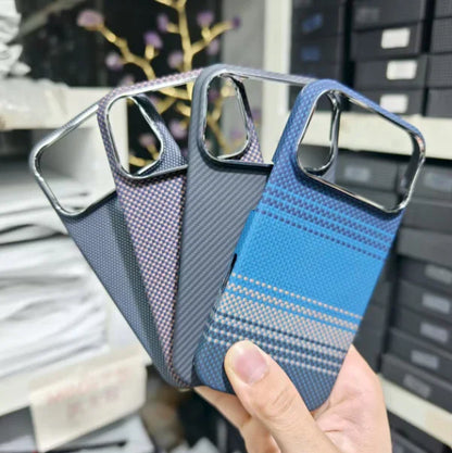 Aramid Fiber Phone Case for iPhone 17 ProPro Max - Super-Thin Anti-Drop Design - ZOOMNSTORE