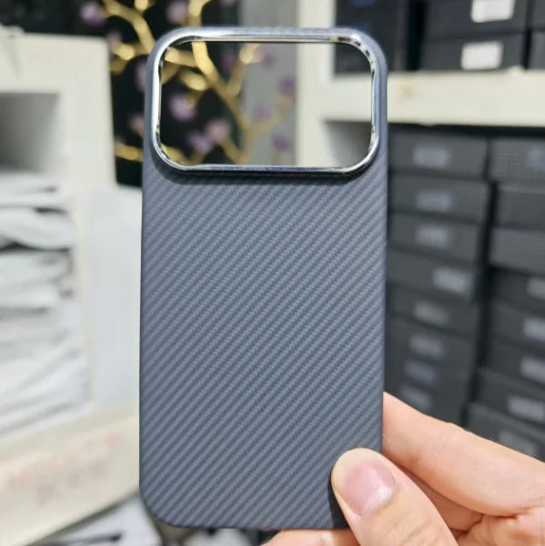 Aramid Fiber Phone Case for iPhone 17 ProPro Max - Super-Thin Anti-Drop Design - ZOOMNSTORE