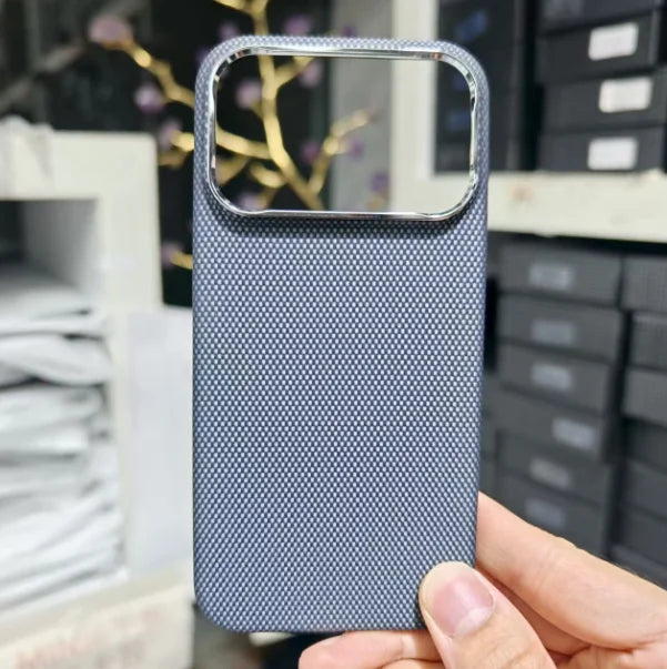 Aramid Fiber Phone Case for iPhone 17 ProPro Max - Super-Thin Anti-Drop Design - ZOOMNSTORE