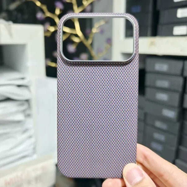 Aramid Fiber Phone Case for iPhone 17 ProPro Max - Super-Thin Anti-Drop Design - ZOOMNSTORE