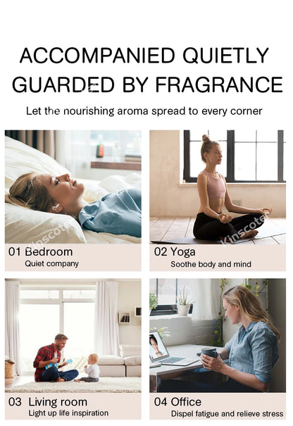 Aroma Diffuser - KINSCOTER Volcano Flame Humidifier with Jellyfish Smoke Ring 360ml - ZOOMNSTORE