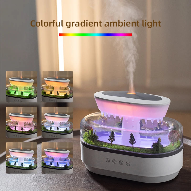 Aroma Humidifier  Essential Oil Diffuser - Ultrasonic Air Diffuser with Colorful Lights  White Noise - ZOOMNSTORE