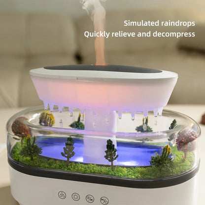 Aroma Humidifier  Essential Oil Diffuser - Ultrasonic Air Diffuser with Colorful Lights  White Noise - ZOOMNSTORE