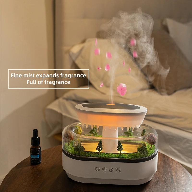 Aroma Humidifier  Essential Oil Diffuser - Ultrasonic Air Diffuser with Colorful Lights  White Noise - ZOOMNSTORE