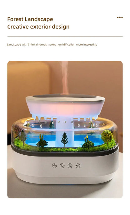 Aroma Humidifier  Essential Oil Diffuser - Ultrasonic Air Diffuser with Colorful Lights  White Noise - ZOOMNSTORE