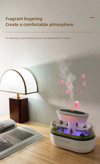 Aroma Humidifier  Essential Oil Diffuser - Ultrasonic Air Diffuser with Colorful Lights  White Noise - ZOOMNSTORE