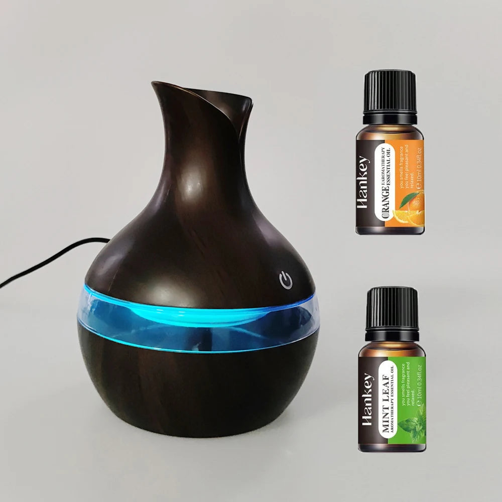 Aromatherapy Air Humidifier - 200ml USB Rechargeable Cool Mist Diffuser with LED Lights - ZOOMNSTORE