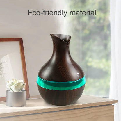 Aromatherapy Air Humidifier - 200ml USB Rechargeable Cool Mist Diffuser with LED Lights - ZOOMNSTORE