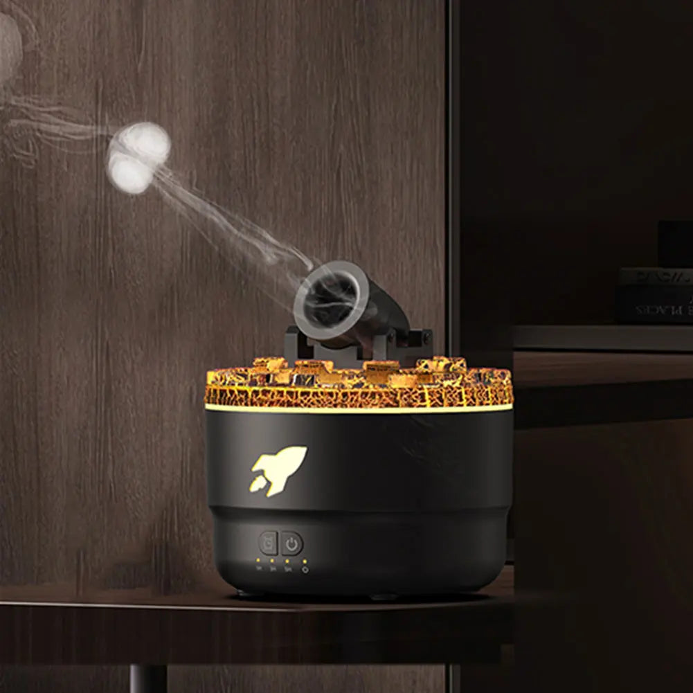 Aromatherapy Humidifier - Portable Turret Shaped Cannon Blast Diffuser With Mist - ZOOMNSTORE