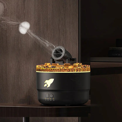 Aromatherapy Humidifier - Portable Turret Shaped Cannon Blast Diffuser With Mist - ZOOMNSTORE