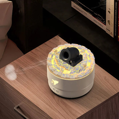 Aromatherapy Humidifier - Portable Turret Shaped Cannon Blast Diffuser With Mist - ZOOMNSTORE